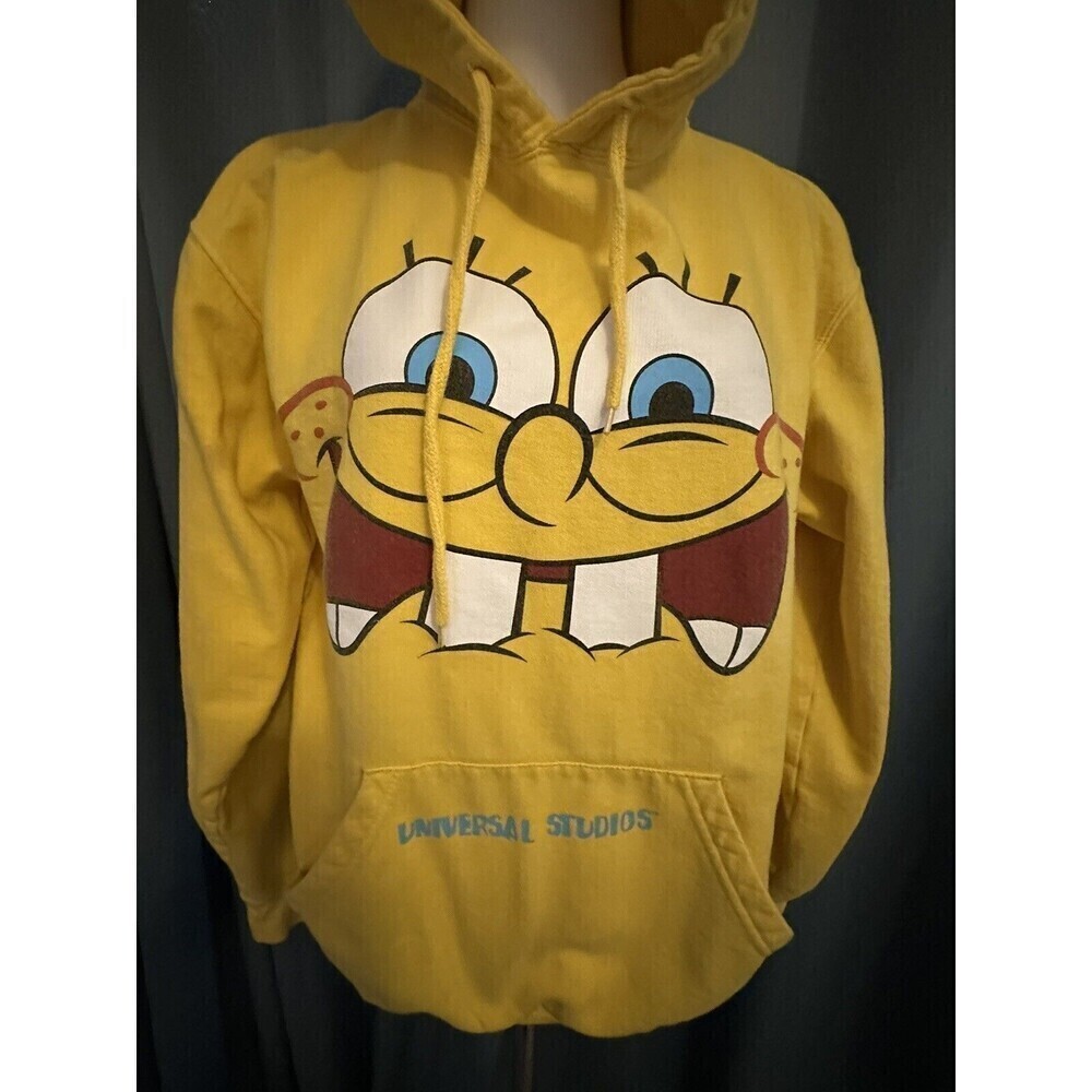 Spongebob Squarepants Universal Studios Nickelodeon Hoodie Sweatshirt Size S